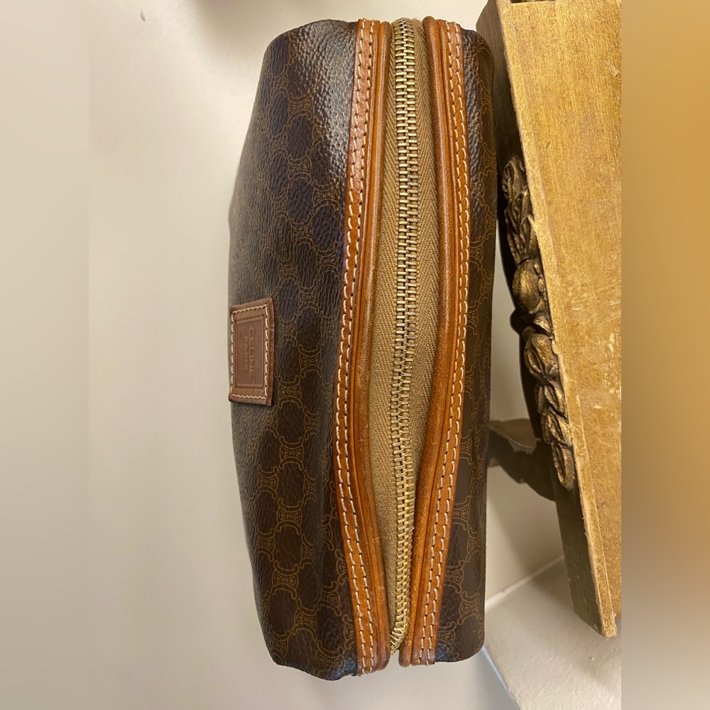 Celine Doctor’s Bag Vintage Macadam Triomphe. Frame Opening Travel/Cosmetics. - Picture 10 of 13